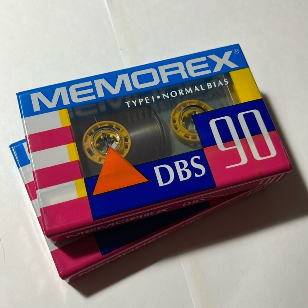 Memorex DBS 90 Audio Cassette Tapes - SEALED! - lot of 2
